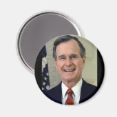 Aimant George H. W. Bush 41 (Recto/Verso)
