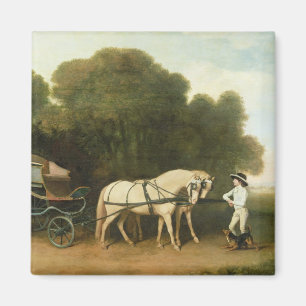 Aimant George Stubbs un phaéton avec une paire de Pon