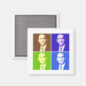 Aimant George W Bush Pop Art (Recto/Verso)