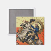 Aimant George Washington à cheval (Recto/Verso)