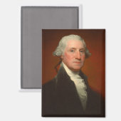 Aimant George Washington Portrait (Recto/Verso)