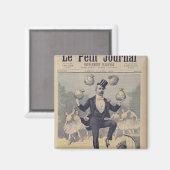 Aimant Georges Clemenceau sacs de jonglage d'anglais (Recto/Verso)