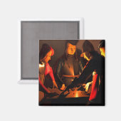 Aimant Georges de la Tour - Les Joueurs de Dices (Recto/Verso)