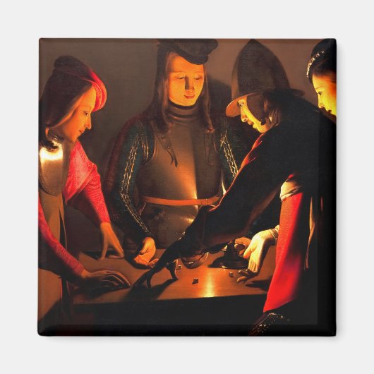 Aimant Georges de la Tour - Les Joueurs de Dices (Devant)