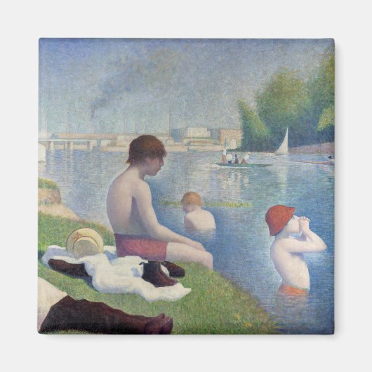 Aimant Georges Seurat - Baignades aux Asnières (Devant)
