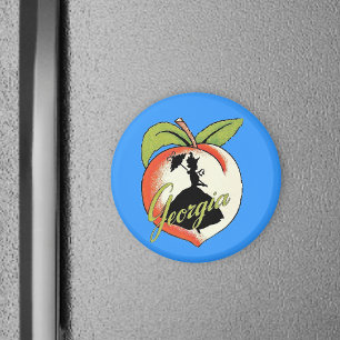Aimant Georgia Peach Vintage Southern Lady Parasol