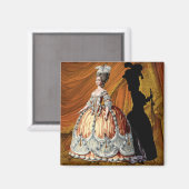 Aimant Georgian Lady - Orange (Recto/Verso)