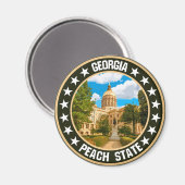 Aimant Géorgie (Recto/Verso)