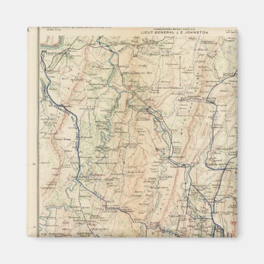 Aimant Géorgie, Atlanta Campagne 1ère époque (Devant)