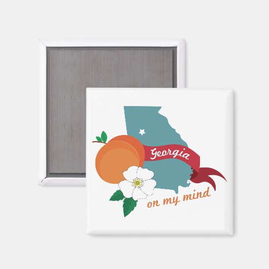 Aimant Géorgie dans mon esprit (Recto/Verso)
