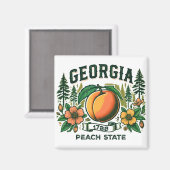 Aimant Géorgie vintage (Recto/Verso)