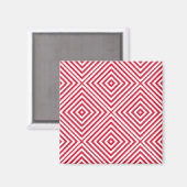 Aimant Geranium Diamond Chevron (Recto/Verso)