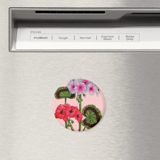 Aimant géraniums (In Situ (Lave-vaisselle))