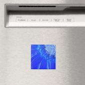 Aimant gerbera bleu électrique (In Situ (Lave-vaisselle))