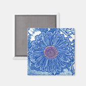 Aimant Gerbera Daisy Block (Recto/Verso)
