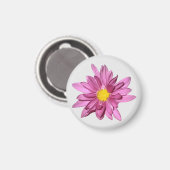 Aimant Gerbera violet clair (Recto/Verso)