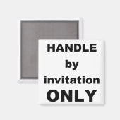 Aimant GÉRER sur invitation uniquement (Recto/Verso)