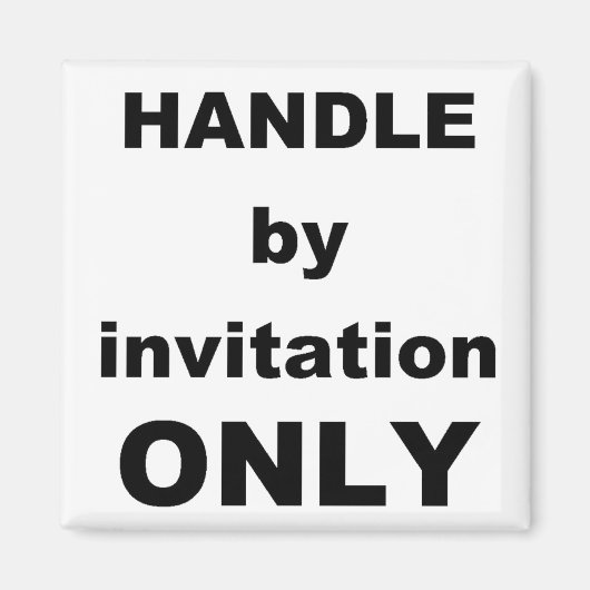 Aimant GÉRER sur invitation uniquement (Devant)