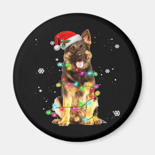 Aimant German Shepherd Dog Tree Christmas Sweater Xmas Do