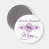 Aimant German Shepherd Mom (Recto/Verso)