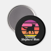 Aimant German Shepherd Mom (Recto/Verso)