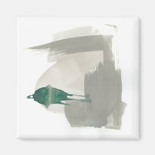 Aimant Gestes terreux - gris et vert