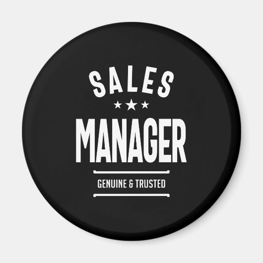 Aimant Gestionnaire de ventes Titre du travail Descriptio (Devant)