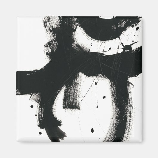 Aimant Gesture en Onyx - Trucs de peinture noir (Devant)