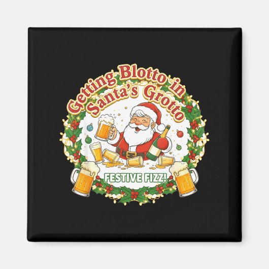 Aimant Getting Blotto In Santa's Grotto Drunk Friends Nig (Devant)