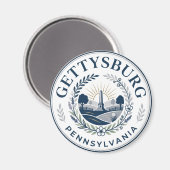 Aimant Gettysburg, Pennsylvanie Pennsylvanie (Recto/Verso)