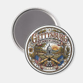 Aimant Gettysburg USA (Recto/Verso)