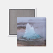 Aimant Geysir (source chaude) en Islande (Recto/Verso)