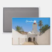 Aimant Ghadamès, Libye - Mosquée Blanche (Recto/Verso)
