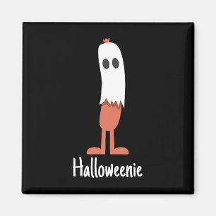 Aimant Ghost Hot Dog Halloweenie Costume Amusant Nourritu