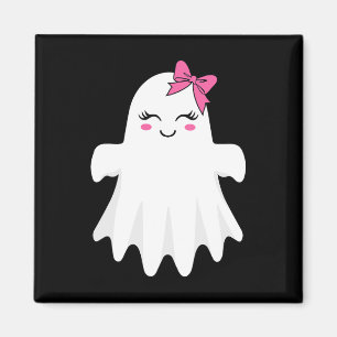 Aimant Ghost mignon Avec Bow Boo Costume Halloween Pour F