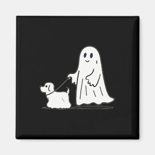 Aimant Ghost Walking Chien Ghostile Drôle Halloween Chien