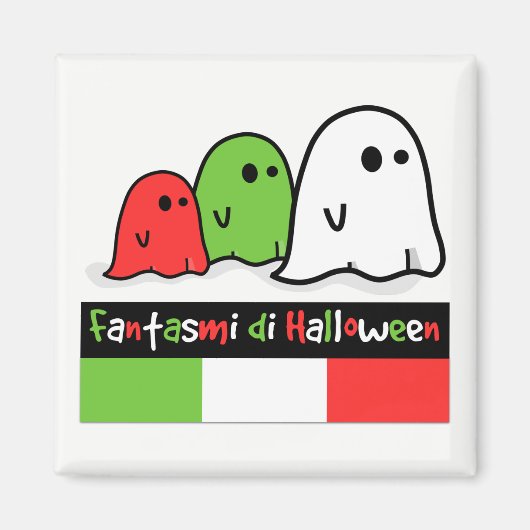 Aimant Ghosts d'Halloween en Italie, Fantasmi di Hallowee (Devant)