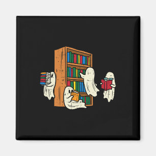 Aimant Ghosts Lecture Livres Enseignant Halloween Bibliot