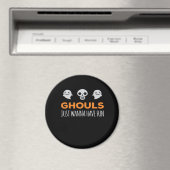 Aimant Ghouls veut juste s'amuser Automne esthétique (In Situ (Lave-vaisselle))