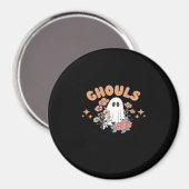 Aimant Ghouls veut juste s'amuser Halloween Art Sloth Des (Recto/Verso)
