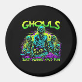 Aimant Ghouls veut juste s'amuser - Halloween Sloth Desig (Devant)