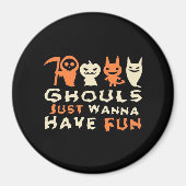 Aimant Ghouls veut juste s'amuser Sloth Halloween (Devant)