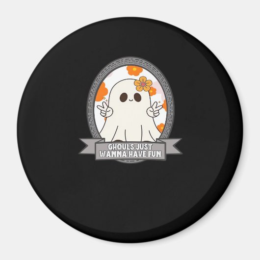 Aimant Ghouls veut juste s'amuser Sloth Halloween (Devant)