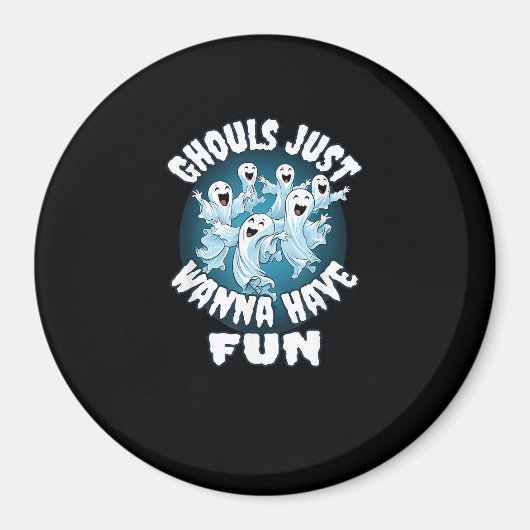 Aimant Ghouls veut juste s'amuser Sloth Halloween (Devant)