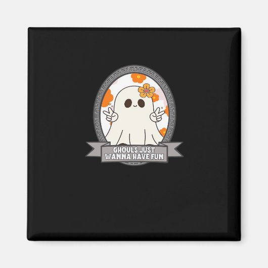 Aimant Ghouls veut juste s'amuser Sloth Halloween (Devant)
