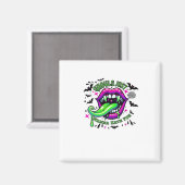 Aimant Ghouls Veux Juste Avoir Amusé Sloth Vibe (Recto/Verso)