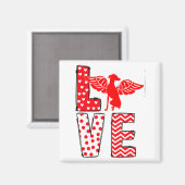 Aimant Ghound Valentines Day Love Valentine Cute Heart  (Recto/Verso)