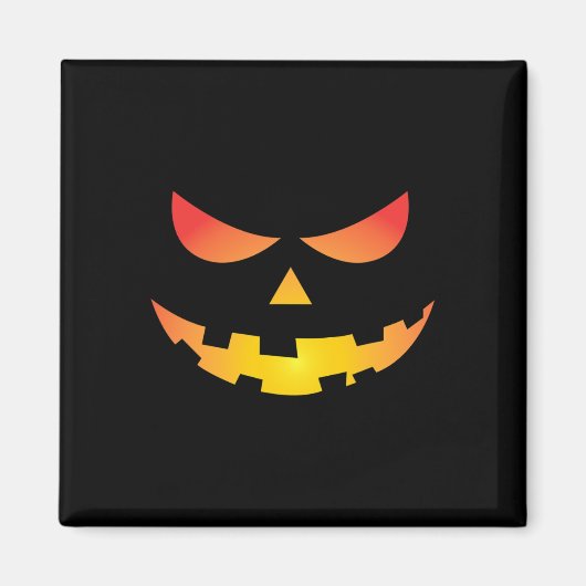 Aimant Giant Jack O'Lantern Face Halloween Citrouille Amu (Devant)