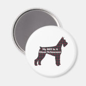 Aimant Giant Schnauzer BFF (Recto/Verso)