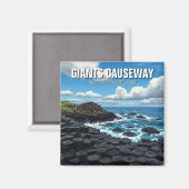 Aimant Giants Causeway Irlande du Nord Voyage (Recto/Verso)